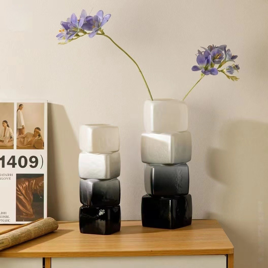 Glass creative geometric decorations for living room