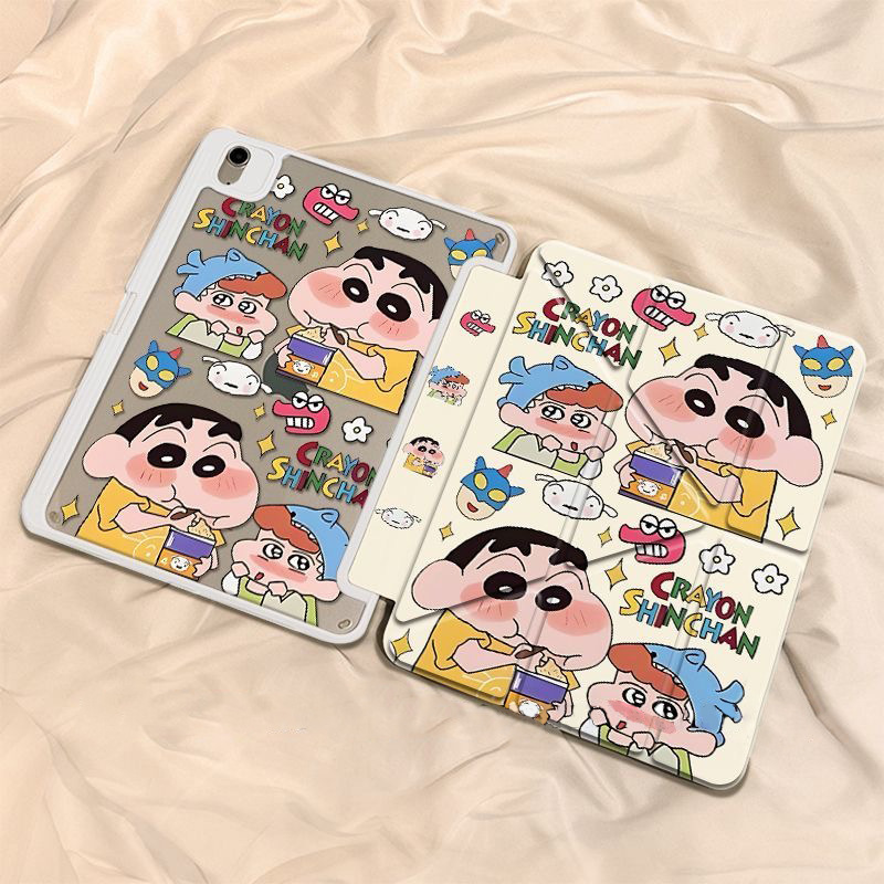 ins可爱蜡笔小新Y折平板iPad保护壳套10代苹果11寸带笔槽一件代发|undefined