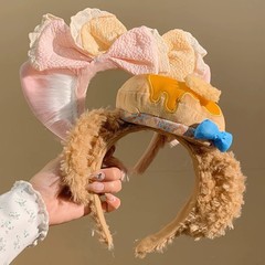 遊園地の女の子のかわいいぬいぐるみパンダフィーベア耳カチューシャ女性の写真ヘアピン洗顔カチューシャヘアアクセサリー