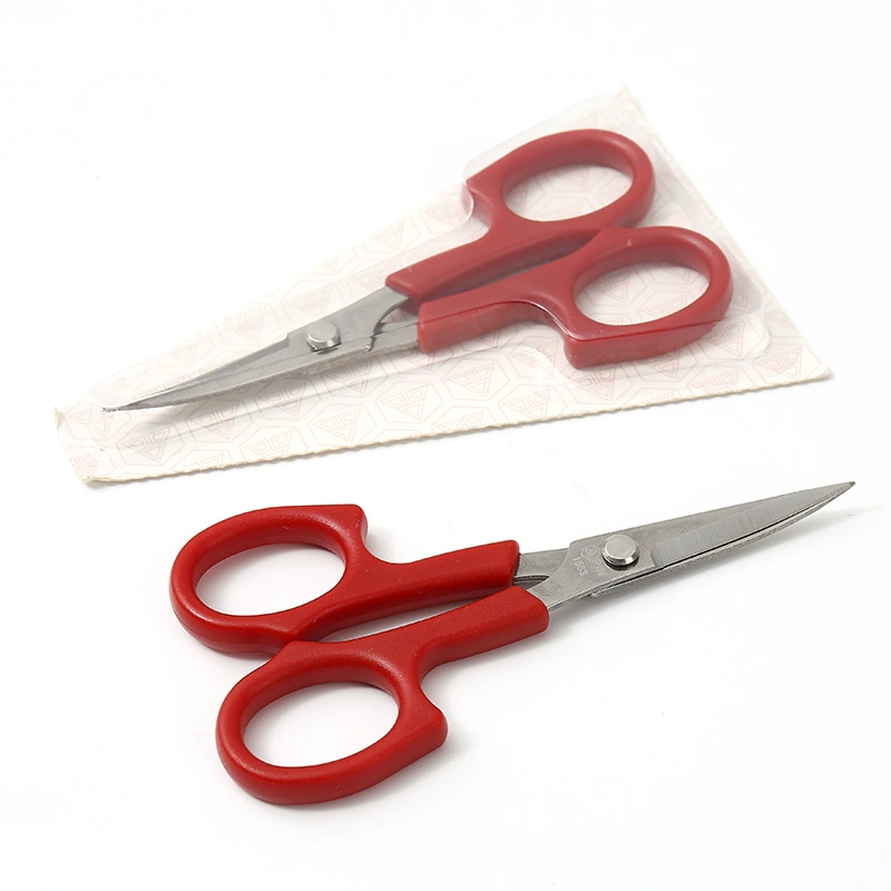 Спотовые символы красные ножницы для вышивания ручки
