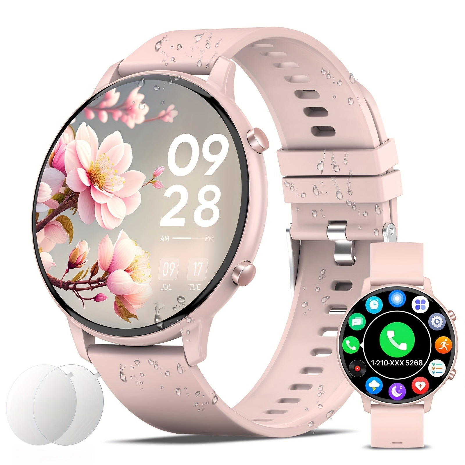 Reloj inteligente deportivo y para exteriores G28 de Amazon, popular en el mercado internacional, con podómetro, monitorización del sueño, llamadas por Bluetooth y compatibilidad con iOS.