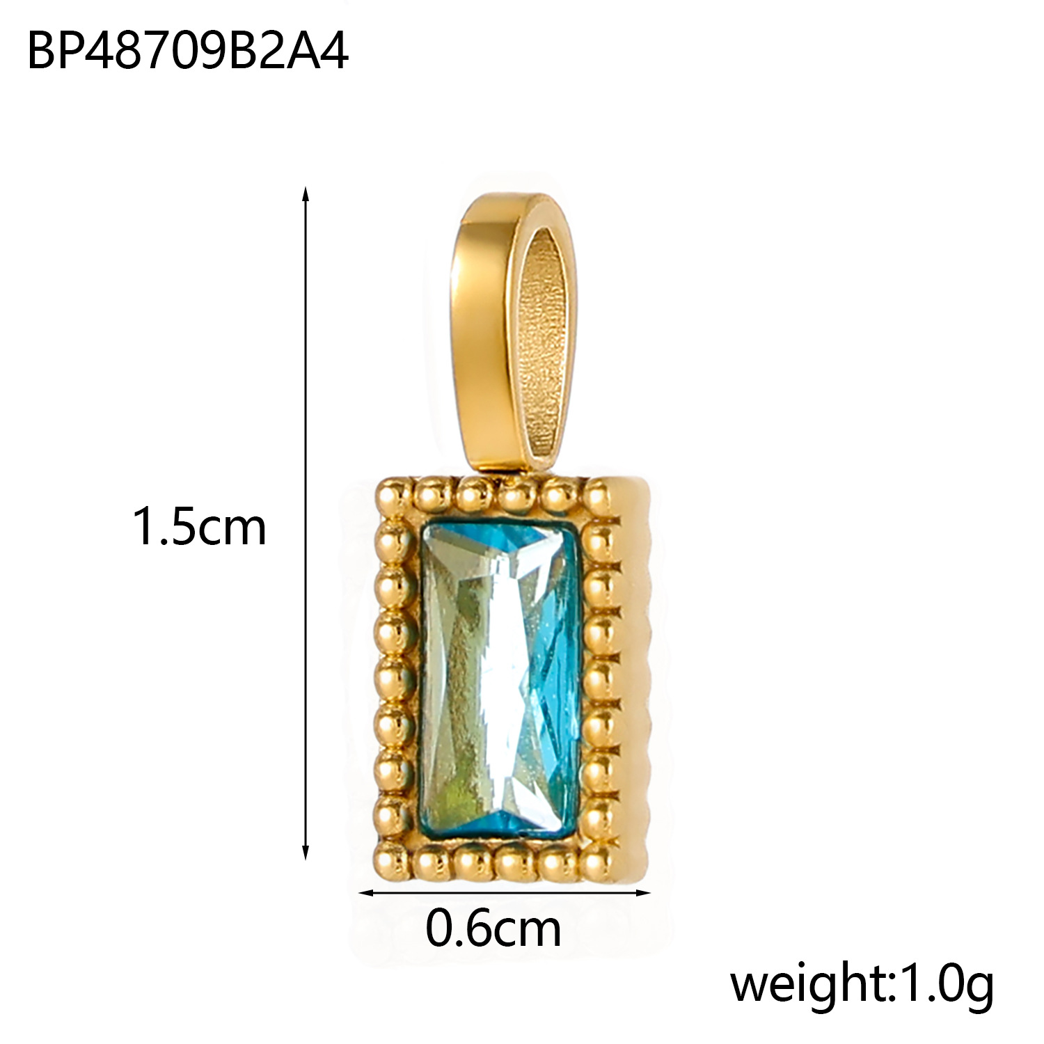 2g Weight Pendant Jewelry Making Type 6 * 15mm Jewelry Making Size Zircon Inlay Material DIY Jewelry Accessories Classification 1 Piece Quantity 304 Stainless Steel Material Rectangle Pattern Inlay Design Shiny Style 1 Piece 6 * 15mm 304 Stainless Steel Zircon Rectangle Pendant 5