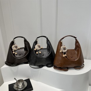 Tote Bag 2025 Winter New Large-Capacity Commuter Backpack Niche Design Single Shoulder Women's Bag Multi-Purpose Crossbody Bag