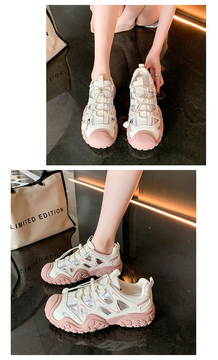 Damen Chunky Sneaker Für Freizeit Und Wandern Im Alltag_voghion.com