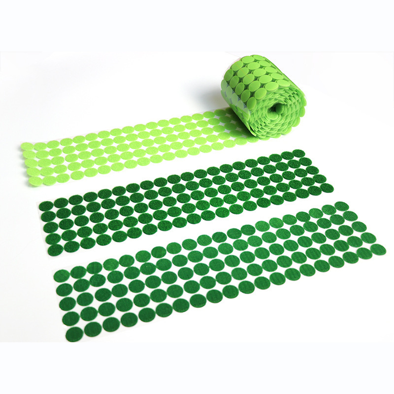 Green adhesive Velcro round point child and mother adhesive tape self-adhesive quiet book double-sided adhesive cloth adhesive handmade