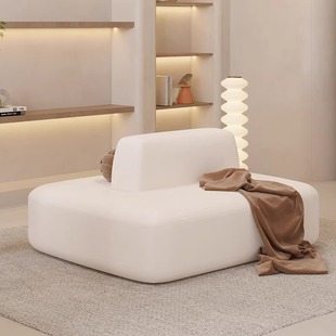 T double-sided sofa small apartment net red milk tea shop hotel beauty salon clothing store special-shaped creative rest area