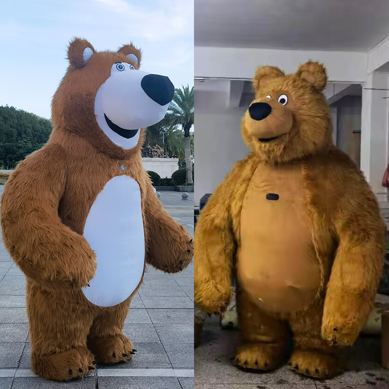 Inflatable cartoon plush doll