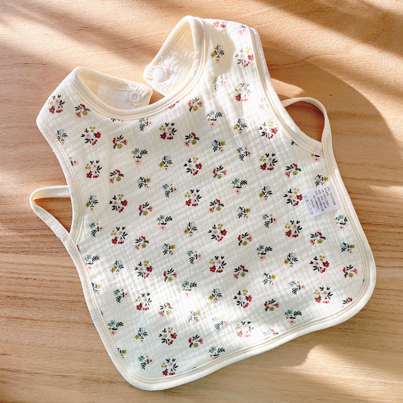 Babecera de algodón para bebés y bebés, toalla de saliva impermeable, toalla de almohadilla de leche anti-vomitación, bolsillo de comida, otoño y invierno