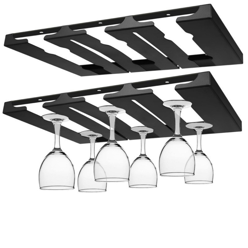 Iron Upside-Down Wine Glass Rack Hanging Home Wine Cabinet Ornaments Goblet Rack European Style Creative Cabinet Wine Glass Rack