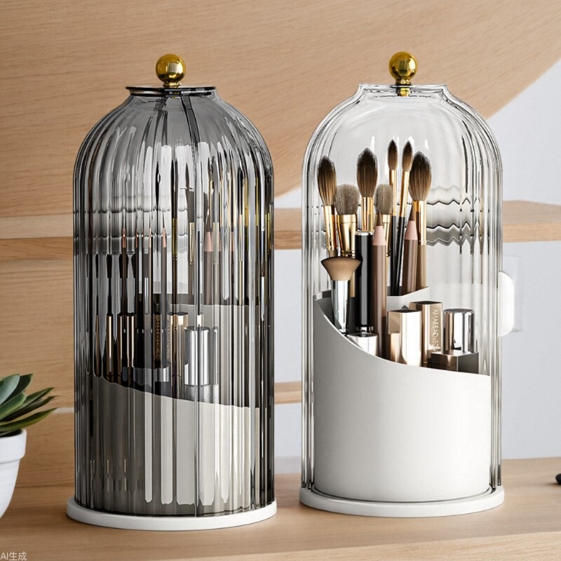 Cosmetic Storage Box, Rotating Makeup Brush Holder, Lipstick, Eye Shadow, Dressing Table, Desktop, Eyebrow Pencil, Brush Holder, Pen Holder