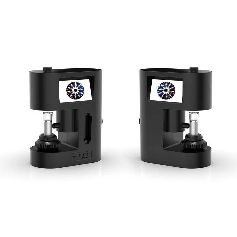 V01p Многофункциональный ЖК-двухэкранный алмазный микроскоп Diamond Наблюдатель Diamond Exhibition Наблюдатель Diamond Exhibition Зеркало с кодом талии