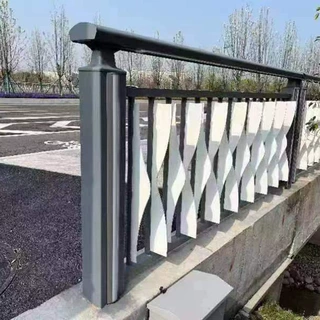 厂家加工铝合金护栏河道景观护栏道路河堤防撞护栏栈道铝合金护栏