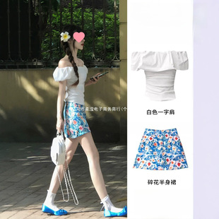 һ�ּ��黨���ζ�ȹ����ȹ���b����Ư��Сȹ��һ����ootd����