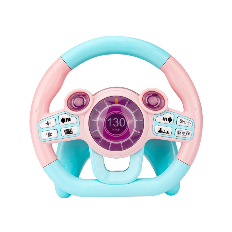 Tiktok niños volante simulador conducción bebé Educativo Educación Temprana juguete con música ligera narración de historias