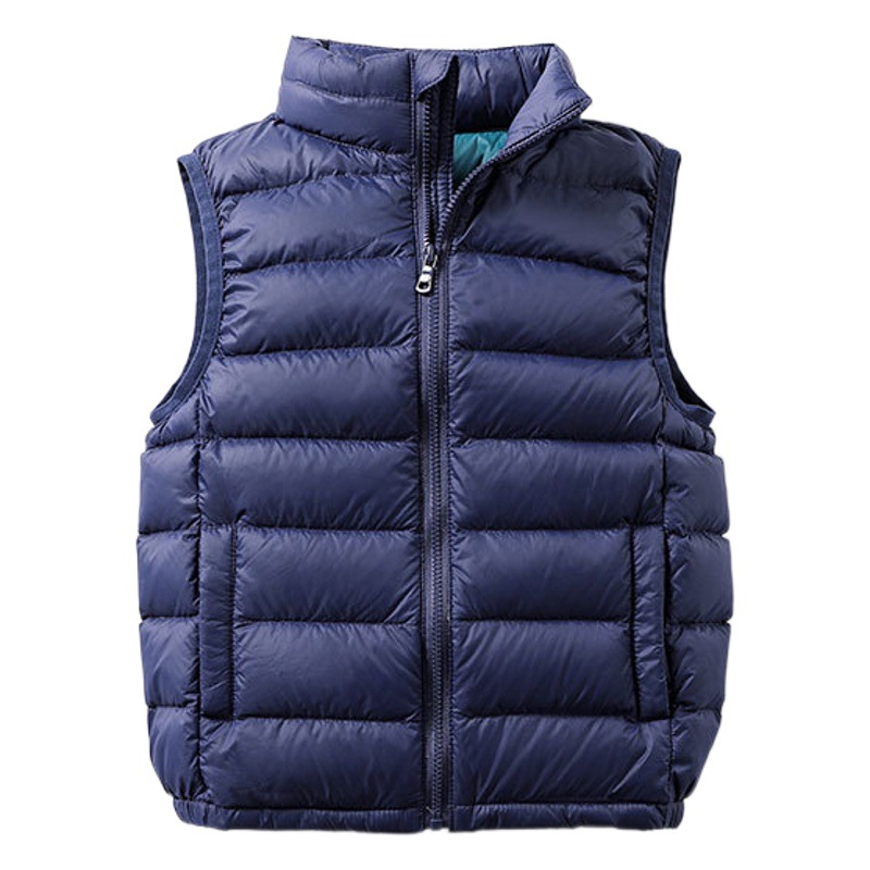Children's Wear Children's Down Vest Lightweight Middle and Large Children's 2023 Autumn and Winter Down Jacket Boys and Girls Children's Baby Vest