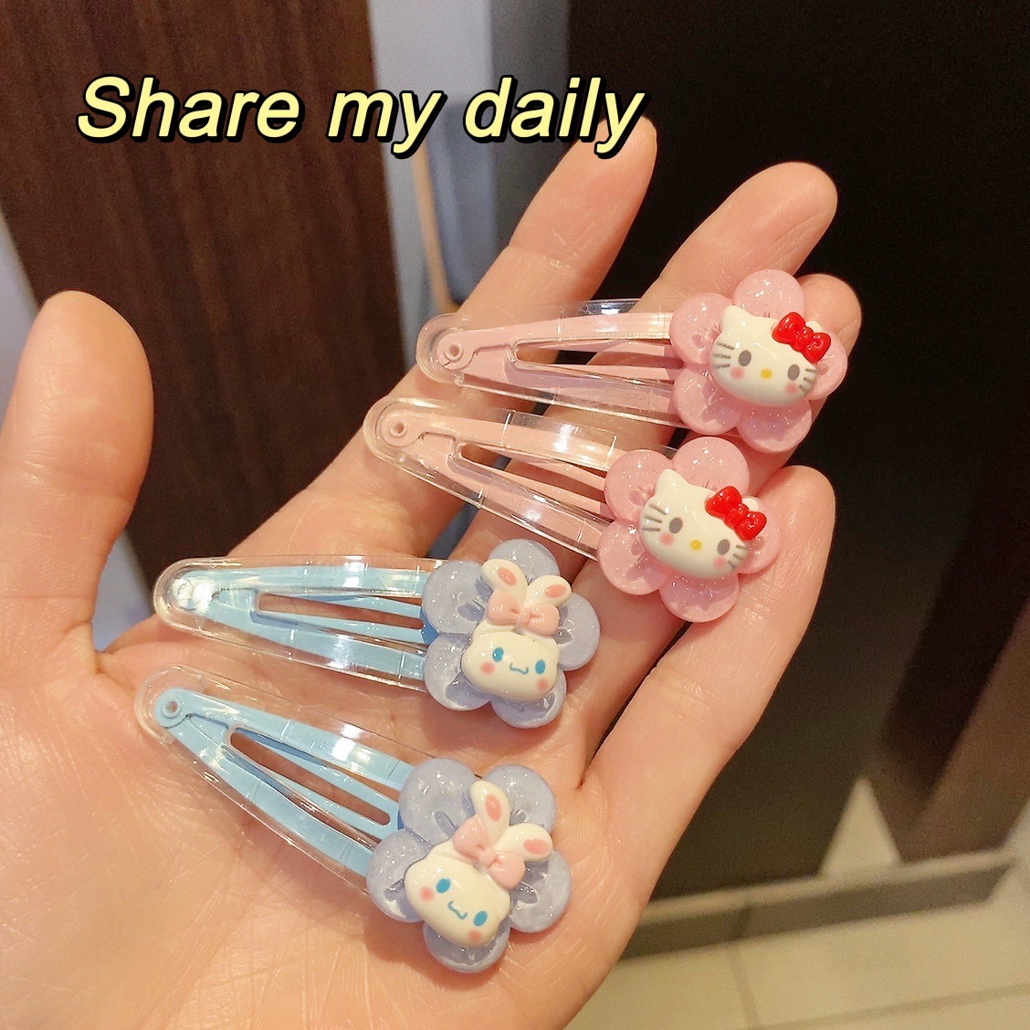 INS Candy Sweet Ice Crystal Полупрозрачная Libu Luo Mi Yuman собачьи заколки для волос Soft girl продаются как милые аксессуары для волос