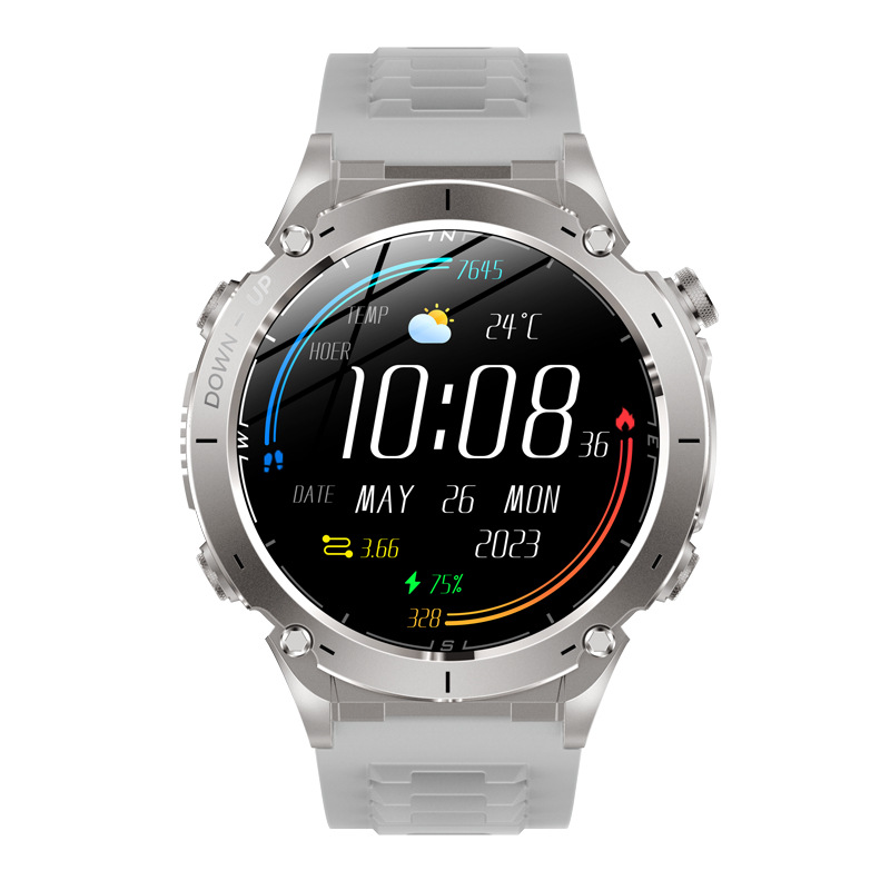 Y101 Smartwatch mit GPS, 1,43 Zoll, Fitness-Tracker, Herzfrequenzmessung, Bluetooth-Anruffunktion_voghion.com