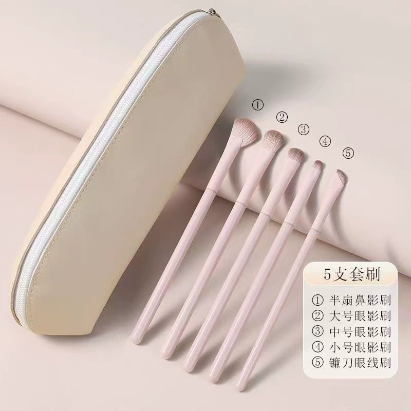 Makeup Brush Set 13 pcs — eye shadow & face blush brushes for beginners with case