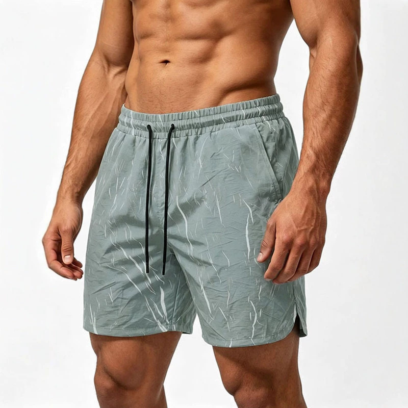 Men's Clothing Men's Plus Size Shorts Summer Outerwear Quick Drying Camouflage Beach Shorts For Men Straight Leg Lightning Pattern_viptrois.com