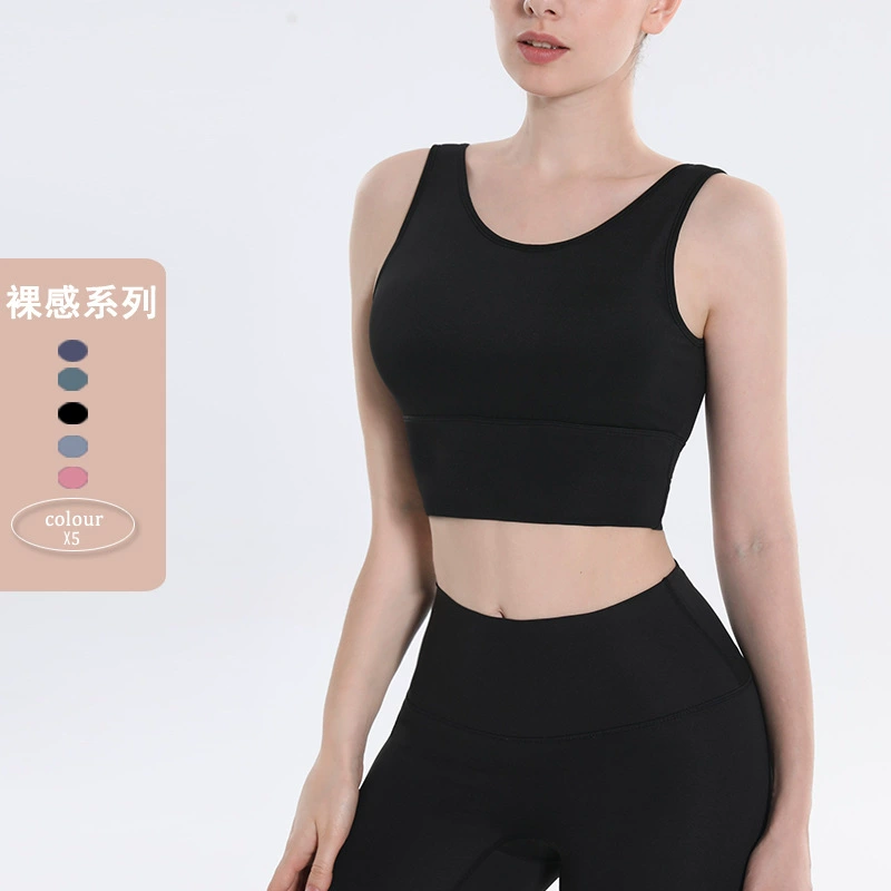 Fashionable tank top, sports bra, supporting underwear for gym, European style, beautiful back