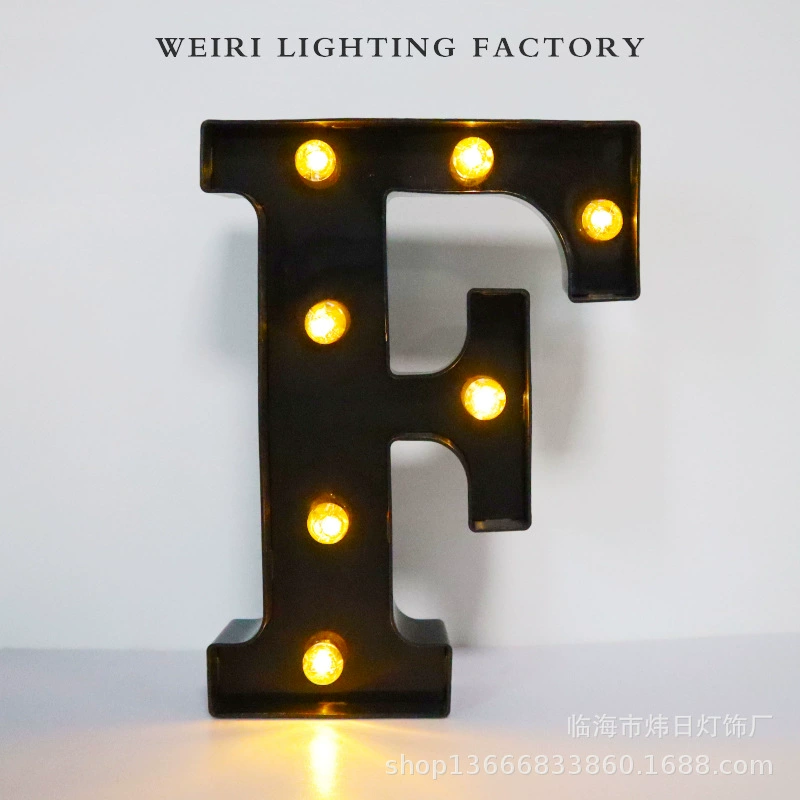 LED рекламная буква, черная подсветка алфавит, крупная декоративная английская буква 21,8 см