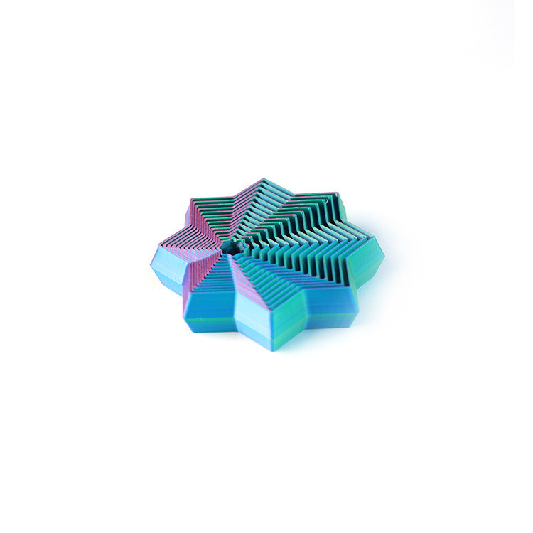 跨境新款八角星花花萝卜塔3d打印玩具叠叠乐摆摊益智减压抖音同款|undefined