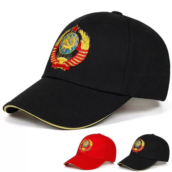 USSR CCCP Hat Soviet Flag Memorial Baseball Cap Cotton Embroidered Tactical Hat Cross Border Cap