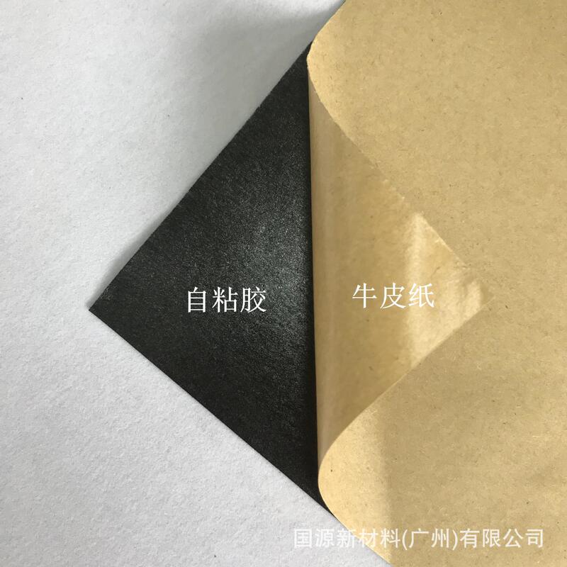 現物不織布の底の中のぬいぐるみの黒いバックゴムの植毛布の礼箱のアクセサリーの箱の包装の内張りは自己接着布から卸売りします。|undefined