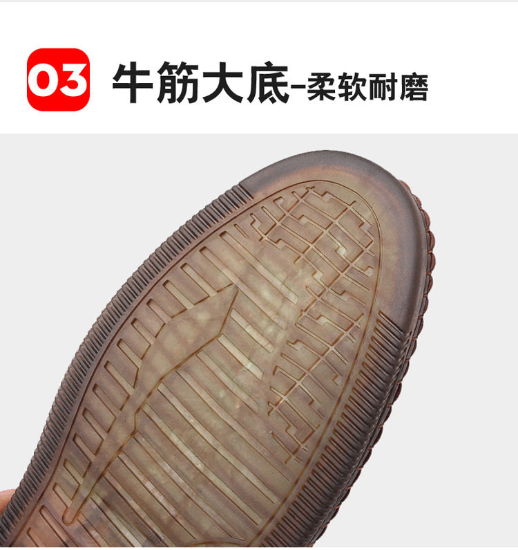 Dép sandal nam da cỡ lớn thiết kế khoét lỗ, khóa dán tiện lợi, form bít mũi — Nâu thời trang, Đen quyến rũ chi tiết 13