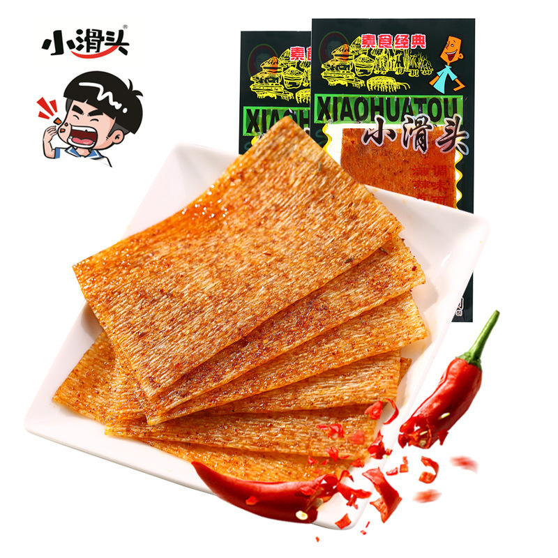 Small Slidou Thin Spicy Slices 18g*30 packs casual student snacks nostalgic spicy snacks for children born in the 80s and 90s