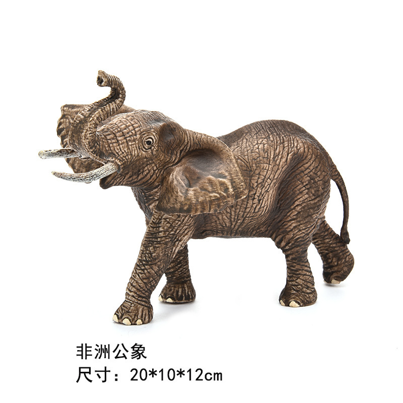 Modelos de Animales Salvajes Simulados Transfronterizos, Tigre, León, Elefante, Juguetes de Modelos de Animales, Serie de Simulación de Modelos de Animales