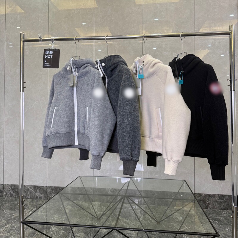Cross-border authentic, original-label, in-stock goose down hooded fleece long-sleeve bomber jacket, casual and versatile Cross-border authentic, original-label, in-stock goose down hooded fleece long-sleeve bomber jacket, casual and versatile