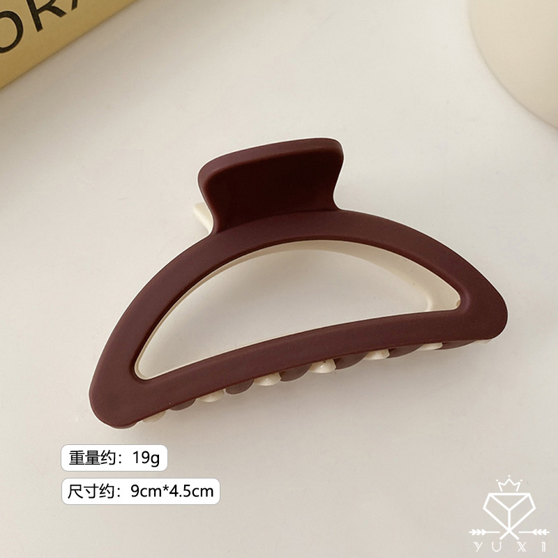 Horquilla de nuevo clip de la cabeza retro francés horquilla updo clip de pelo lindo clip de tiburón de doble cara accesorios para el cabello japonés y coreano