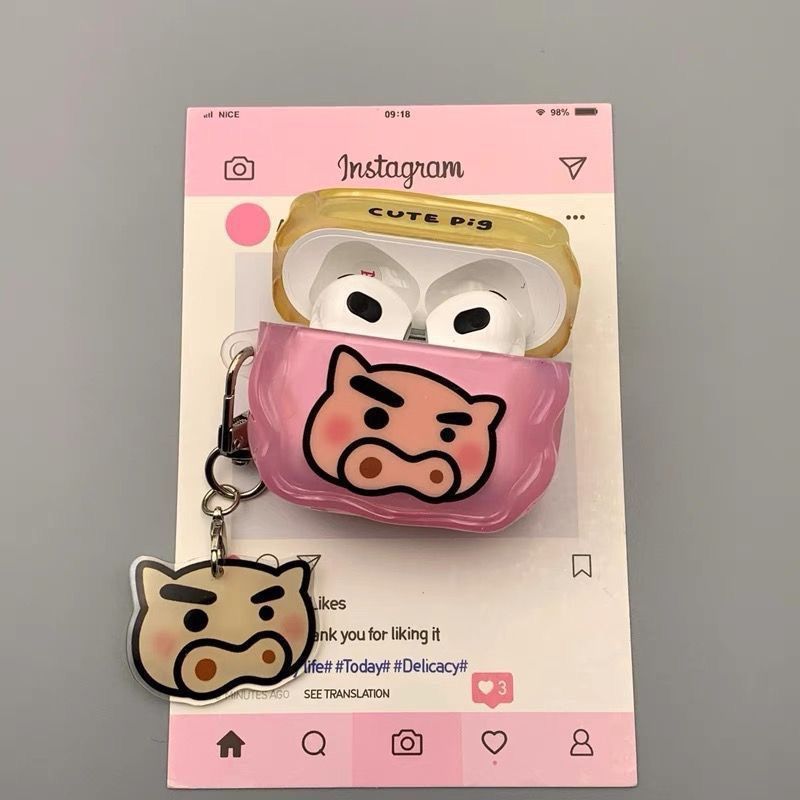 Piggy color para airpods 4 generación 5 generación Apple auriculares cubierta airpodspro3 cubierta Bluetooth