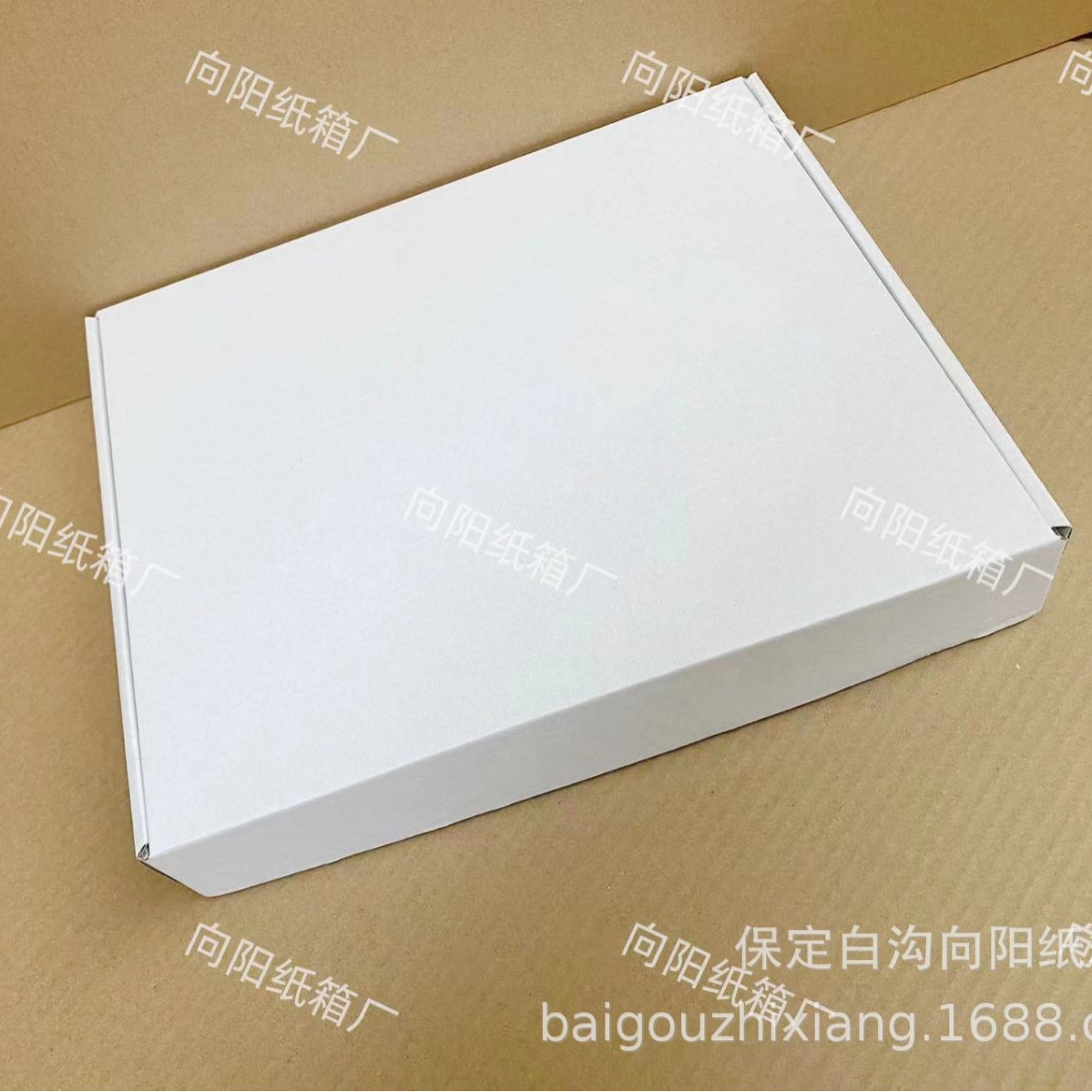 270*50*320河北白沟白纸板飞机盒纸箱礼盒折叠箱成品可加印LOGO