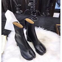 2023 Brand Design Tabi Boots Split Toe Chunky High Heel跨境1