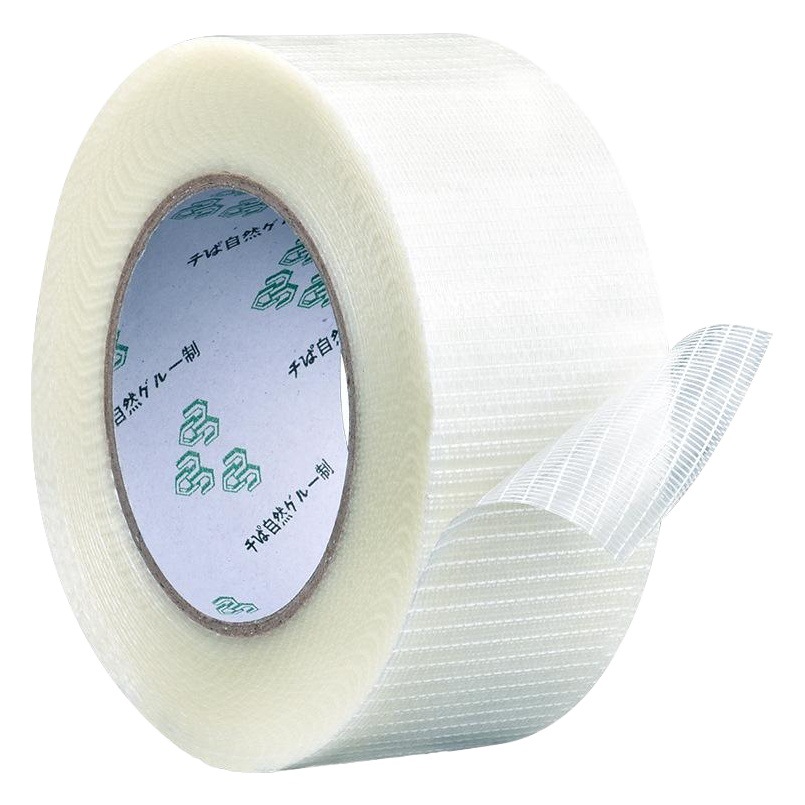 Cinta de fibra fuerte tracción pegamento de fibra de un solo lado fijo Modelo aviones batería objeto pesado vinculante malla cinta de fibra