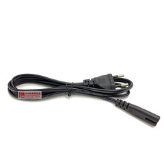 Dual-port octagonal power cord with European standard two-hole 8-word tail 1.5-meter dual-hole 8-word laptop power cord with European standard charging cable