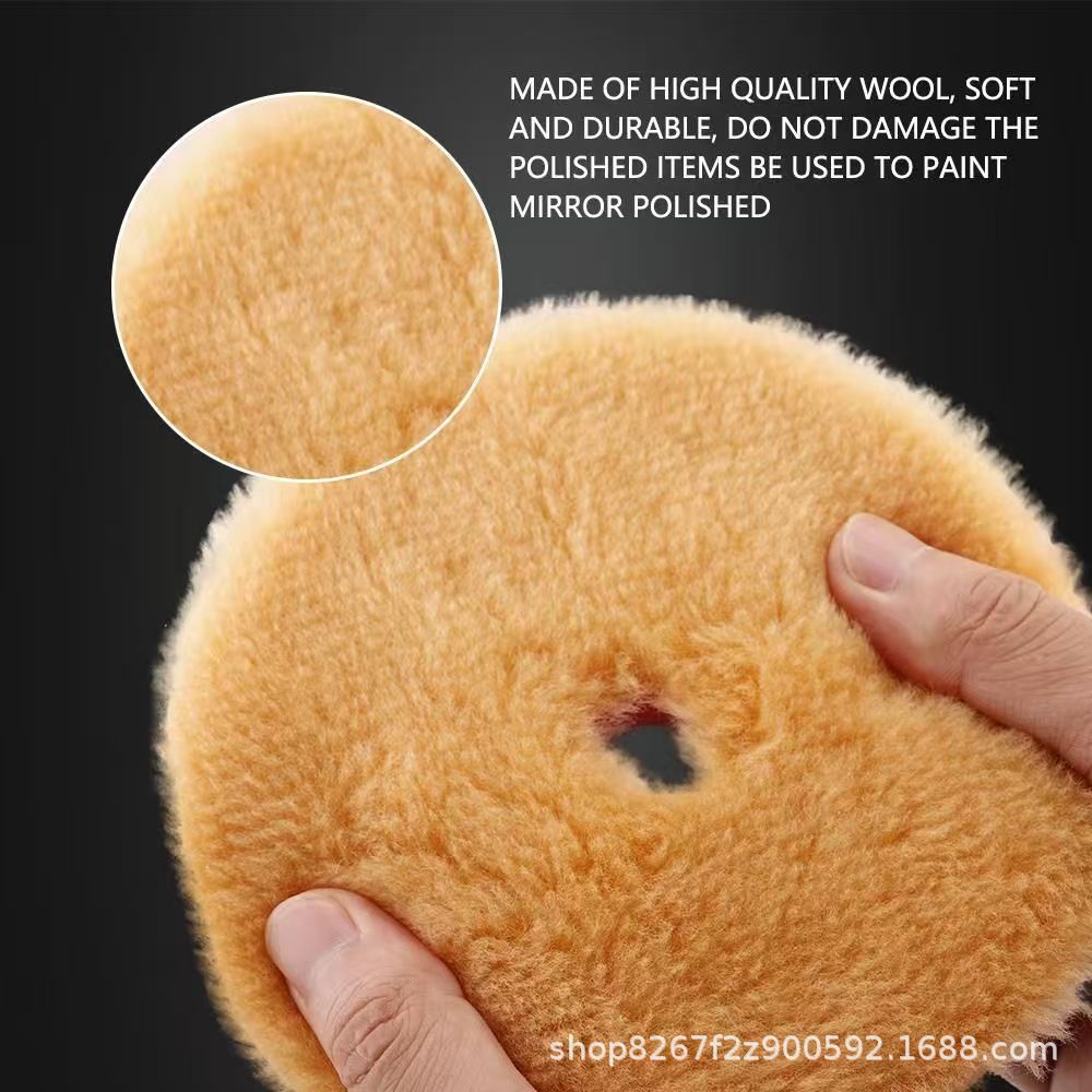 ウール研磨ディスク 車磨き研磨 自己粘着式 3in1 研磨ホイール