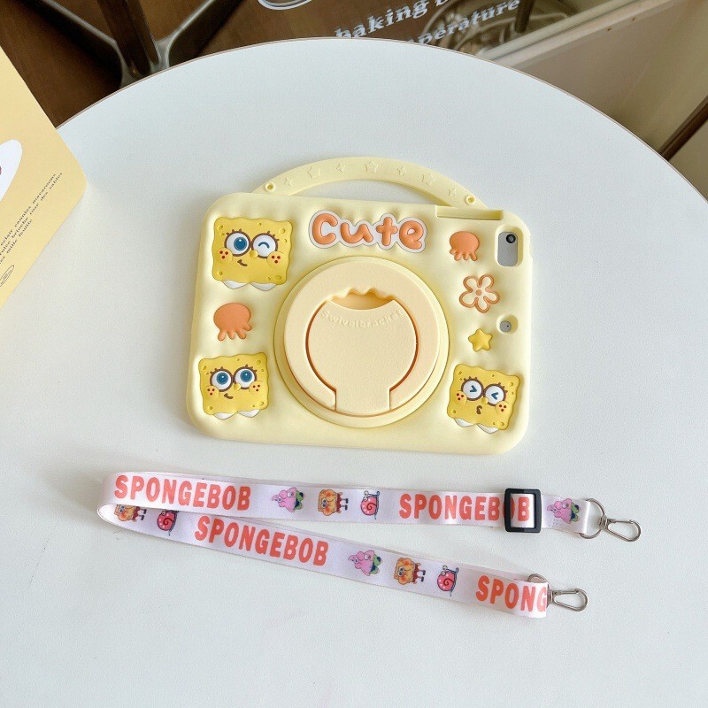 Suitable for Spongebob Squarepants and Patrick Star iPad 789Th Generation Tablet Anti-Fall Protective Case with Rotating Stand Ipad10 Portable Suitable for Spongebob Squarepants and Patrick Star iPad 789Th Generation Tablet Anti-Fall Protective Case with Rotating Stand Ipad10 Portable