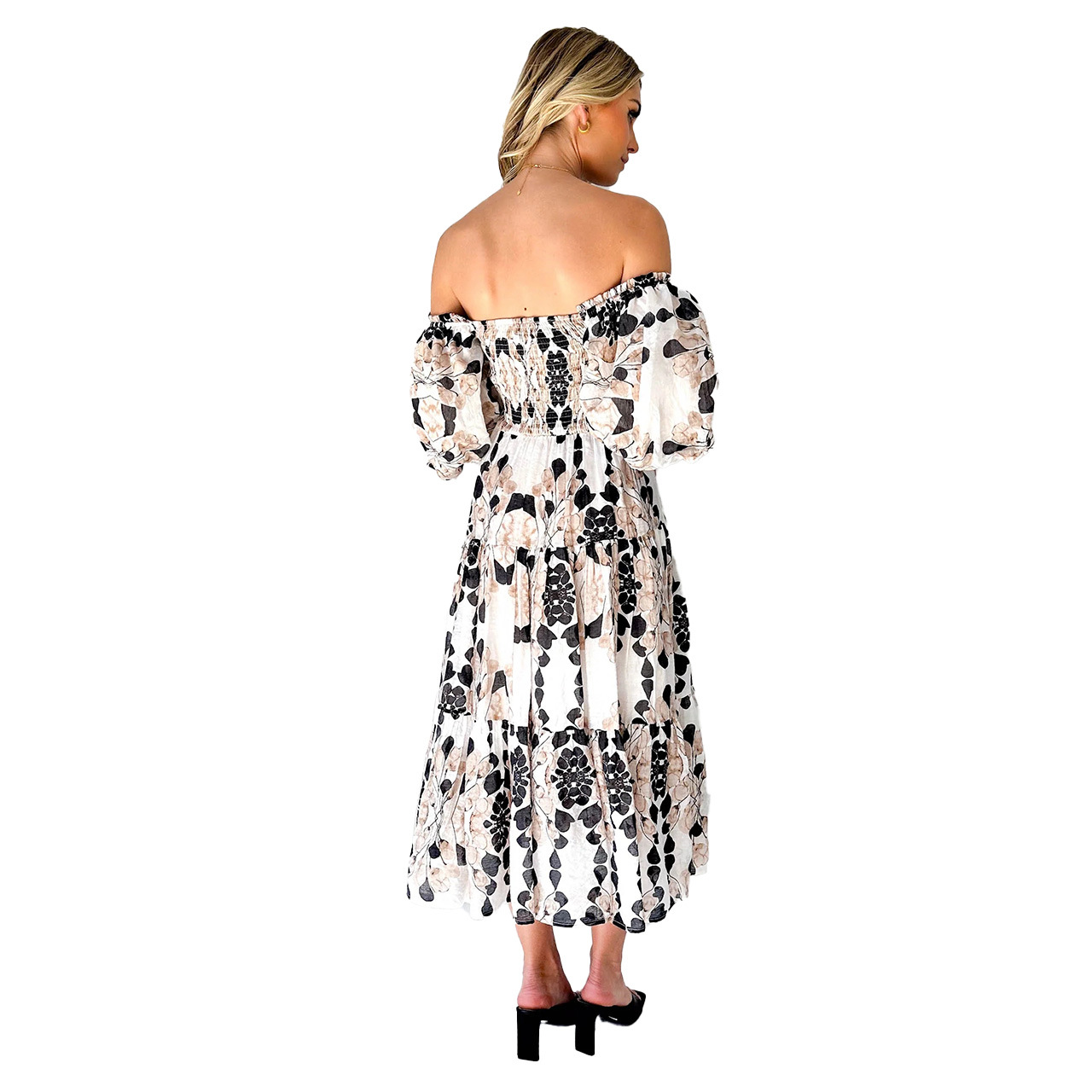 238g Weight Midi Dress Dress Length Type Sleeveless Sleeve Length Regular Dress Dresses Type Spandex, Polyester Fabric Type Mid Waist Waist Line Daily, Street Occasion Boat Neck Neckline Regular Fit Fit Type Flower Pattern Spring, Autumn Season Women's Gender Elegant, Vacation Style Wholesale Women's Elegant Vacation Flower Daily Street Boat Neck Sleeveless Regular Dress 31