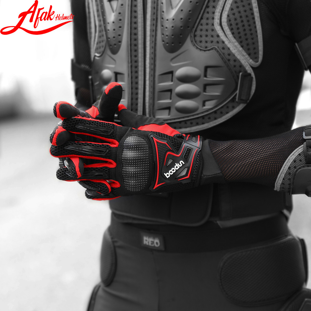 Guantes de coche eléctrico de la motocicleta que montan fuera de la carretera de los hombres y de las mujeres que compiten con los guantes resistentes a la caída respirable