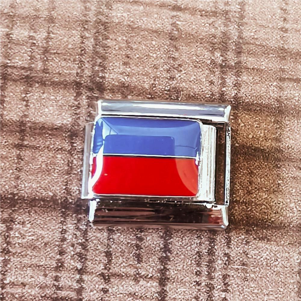 1 Piece 9*10mm 304 Stainless Steel National Flag Constellation Flower Bracelet Card display picture 17