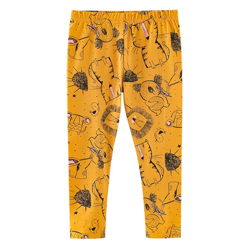 Leggings Largos para Niña de Algodón, Cintura Elástica