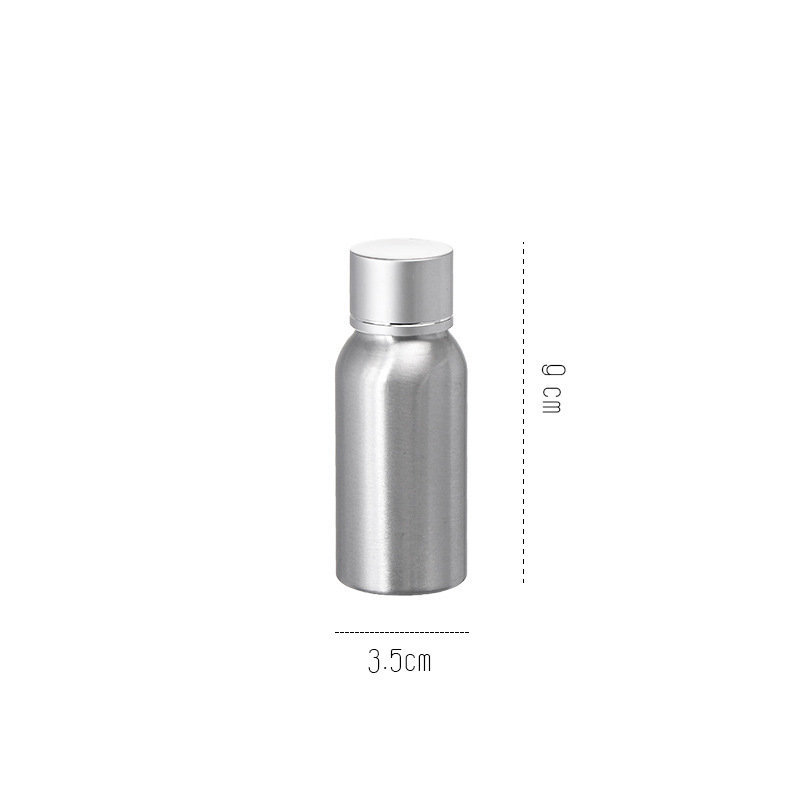 Botella de aerosol de aluminio de metal Botella de aerosol hidratante de tóner desinfección de alcohol pequeña regadera portátil sub-botella presionando botella vacía