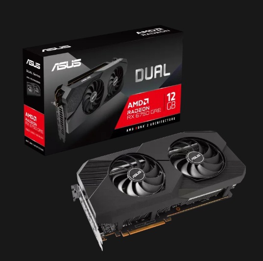 适用于华硕DUAL-RX6750GRE-12G-V2-GAMING国行正品台式电竞显卡