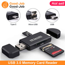 USB 3.0 OTG Micro USB Type C SD Memory Card Reader读卡器1