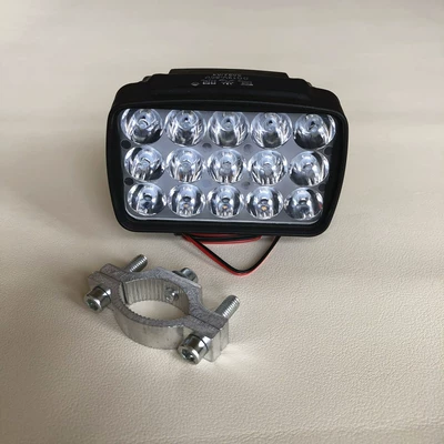 Motorcycle headlights, headlights 48v60v72v, modified front light - high-brightness-15-beads-premium-model-clip
