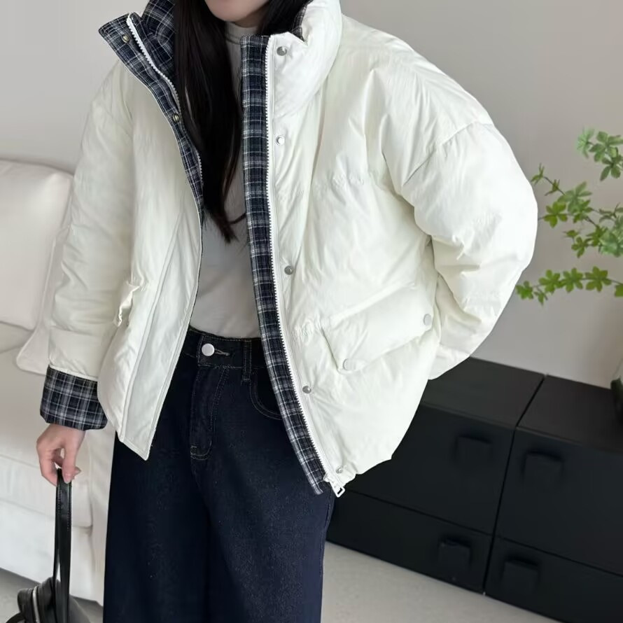 羽绒服女平湖反季新款冬季短款高级感女装2025高充绒量羽绒外套