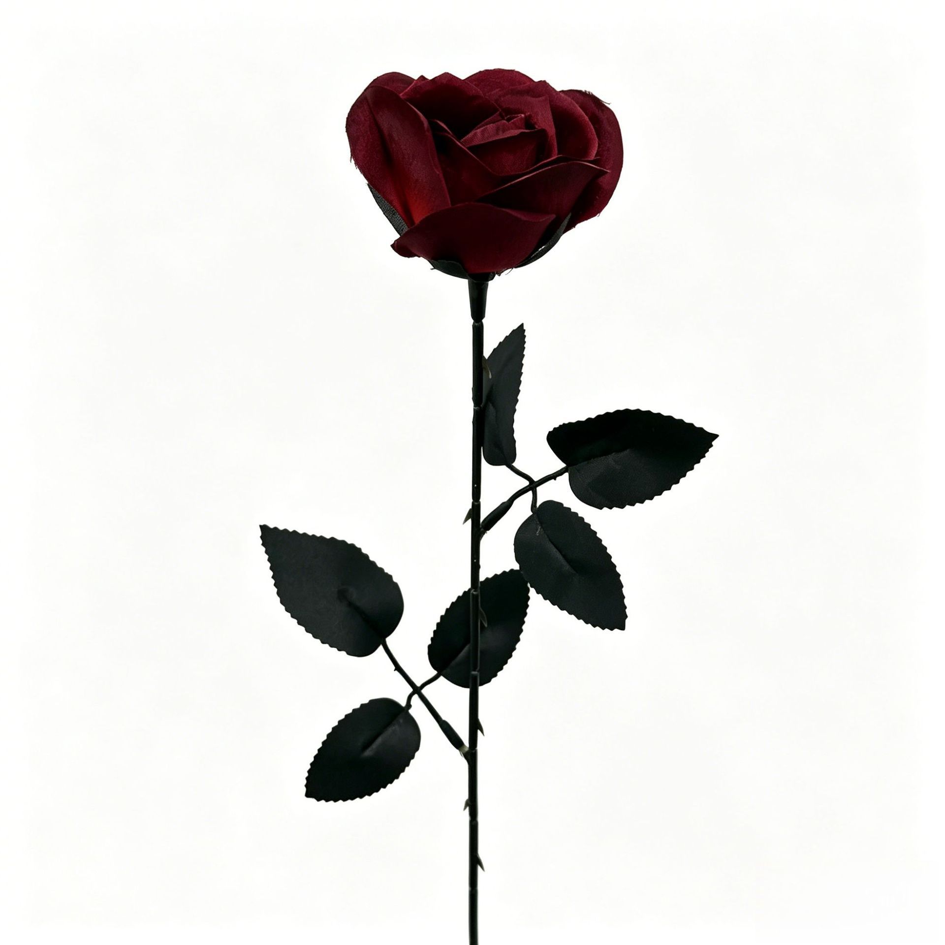 Una sola rama de tela de seda de rosas decora la Sala de estar del hogar con flores falsas, arreglos de rosas de boda DIY herramientas de simulación de flores
